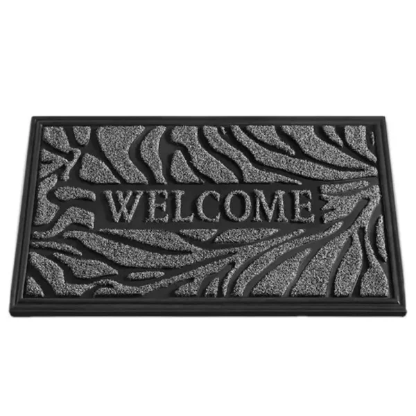 gumirani stapki Welcome crna