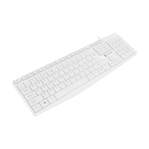 Slim White Keyboard Natec Nautilus - Image 3