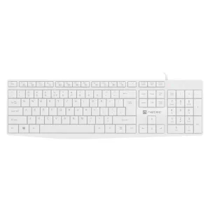 Slim White Keyboard Natec Nautilus