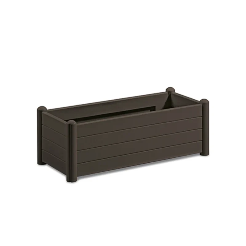 saksija-za-cveke FIORIERA ITALIA planter with elegant wood effect finish. Large outdoor planter with 80L capacity, suitable for terraces, balconies and gardens.