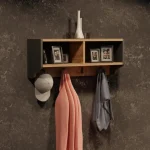 Gyrzi polica od melaminska iverica vo dab i bela boja