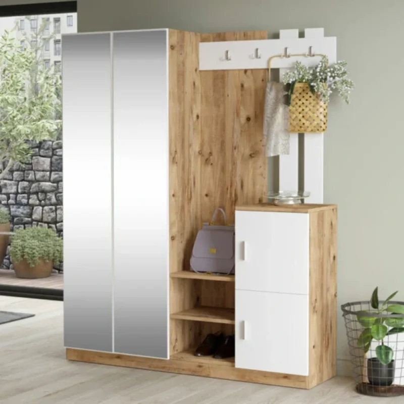 Vlezen mebel Doorse vo bela sonoma boja