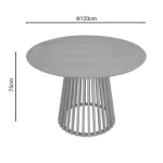 kafena masa Domonic so dijametar od 120 cm