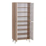 shkaf za chevli Kumen vo dezen dab i mermer 74x38x174 cm